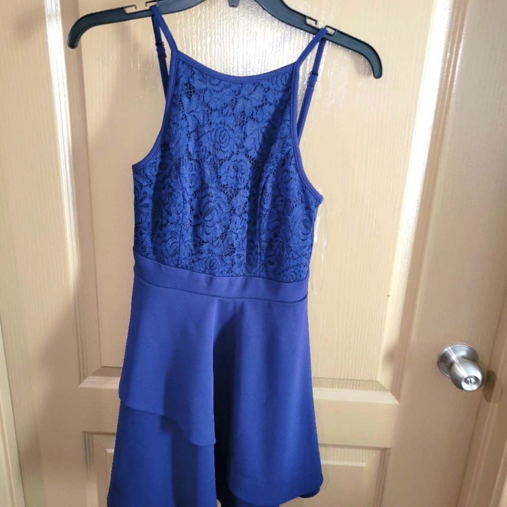 Blue cocktail dress